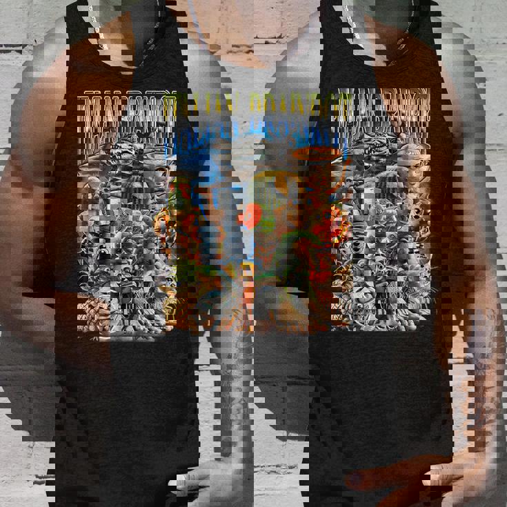 Italian Brainrot 面白いイタリアンブレインロットミームキャラクタ タンクトップ 彼への贈り物