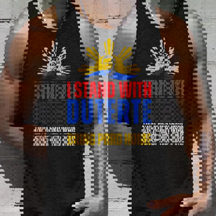 Itand With Digong Duterte Prrd Du30 フィリピン国旗 タンクトップ 彼への贈り物