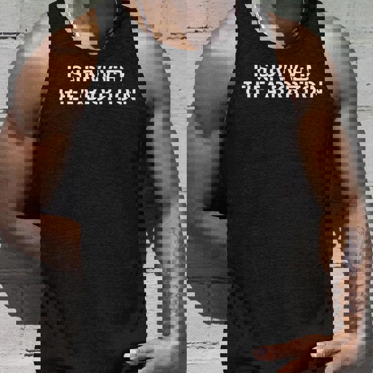 Iurvived The Abortion Y2k 大学 ユーモア 皮肉なミーム タンクトップ 彼への贈り物