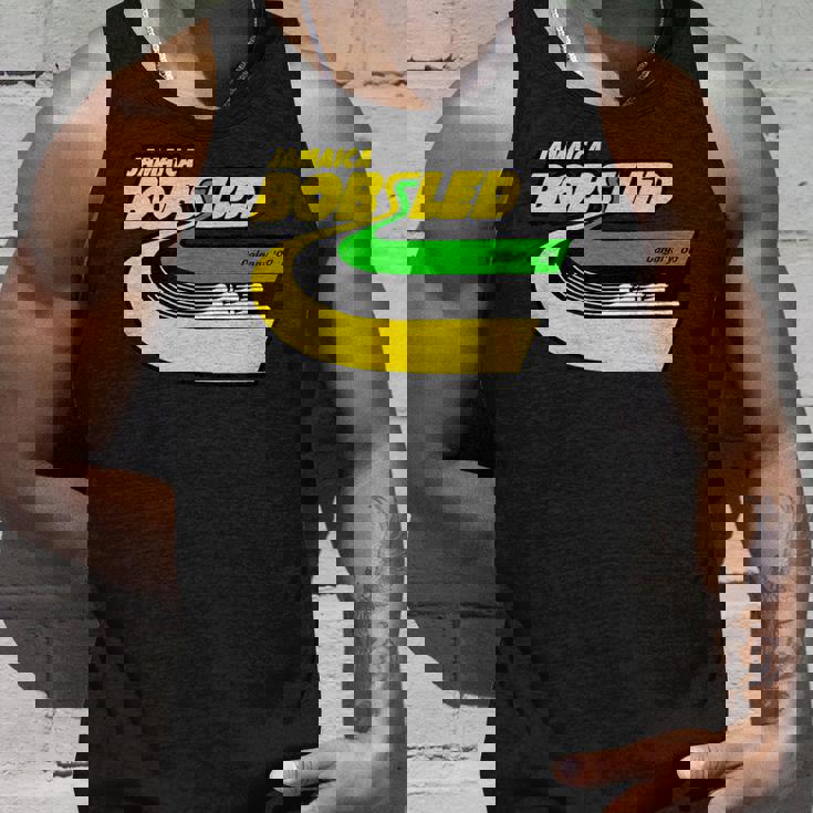 Jamaica Bobsled レトロなボブスレー チーム ジャマイカの国旗 タンクトップ 彼への贈り物