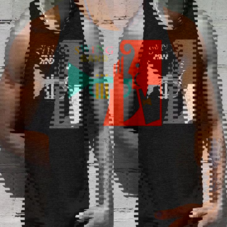 Jazz Music Player スイング バンド レトロ ヴィンテージ 70年代 タンクトップ 彼への贈り物