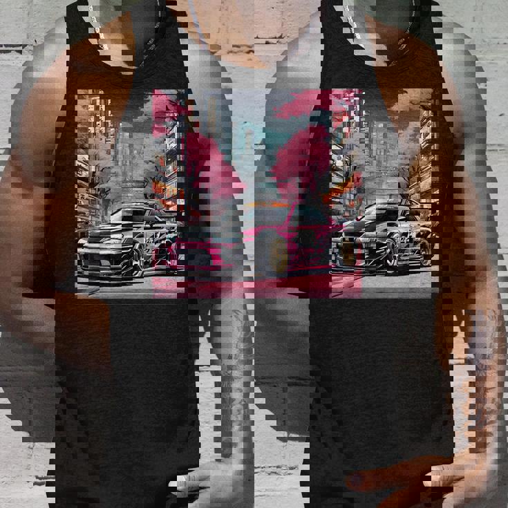 Jdm レトロ 和 ドリフト 車 東京 スカイライン 桜 タンクトップ 彼への贈り物