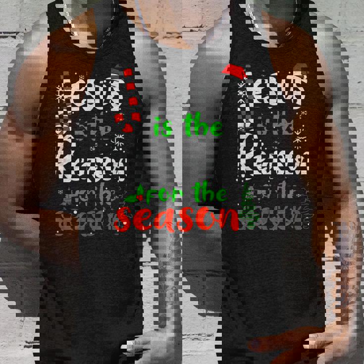 Jesus Is The Reason For Theeason クリスマス 神の信仰 タンクトップ 彼への贈り物
