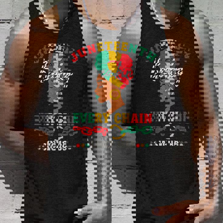 Junenth Breaking Every Chainince 1865 レディース メンズ タンクトップ 彼への贈り物