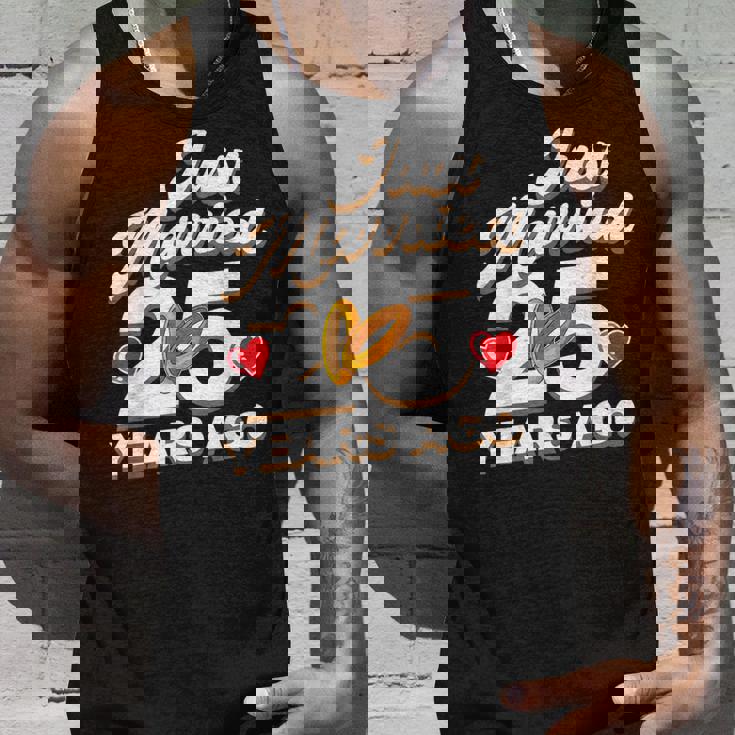 Just Married 25 Years Ago シルバーウェディング タンクトップ 彼への贈り物