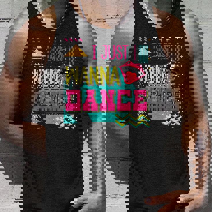 I Just Wanna Dance Lovers ファニーダンシングファン レトロダンサー タンクトップ 彼への贈り物