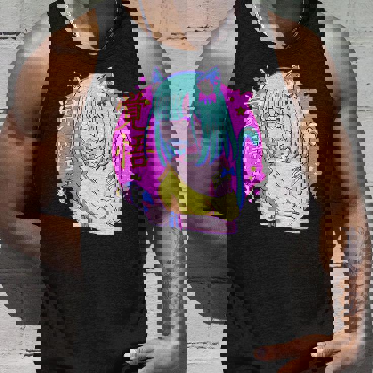 Kawaii Gamer ネコガール メンヘラ 美的パステル ゴス キュート タンクトップ 彼への贈り物