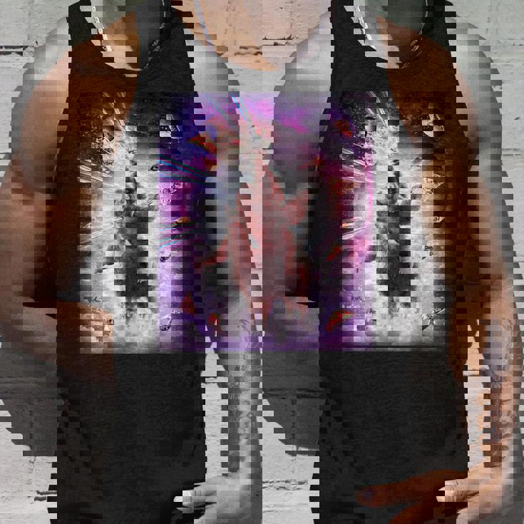 Laser Eyespace Cat ナマケモノ ラマ レインボー タンクトップ 彼への贈り物