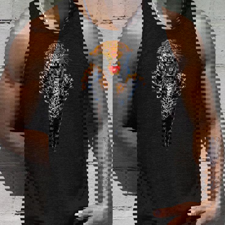 Leaping Tiger。強者だけが生き残る。 タンクトップ 彼への贈り物