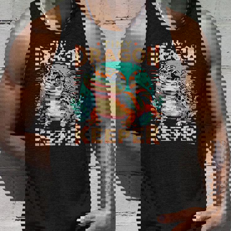 Leopard Gecko Crested Lizard Reptiles Lovers タンクトップ 彼への贈り物