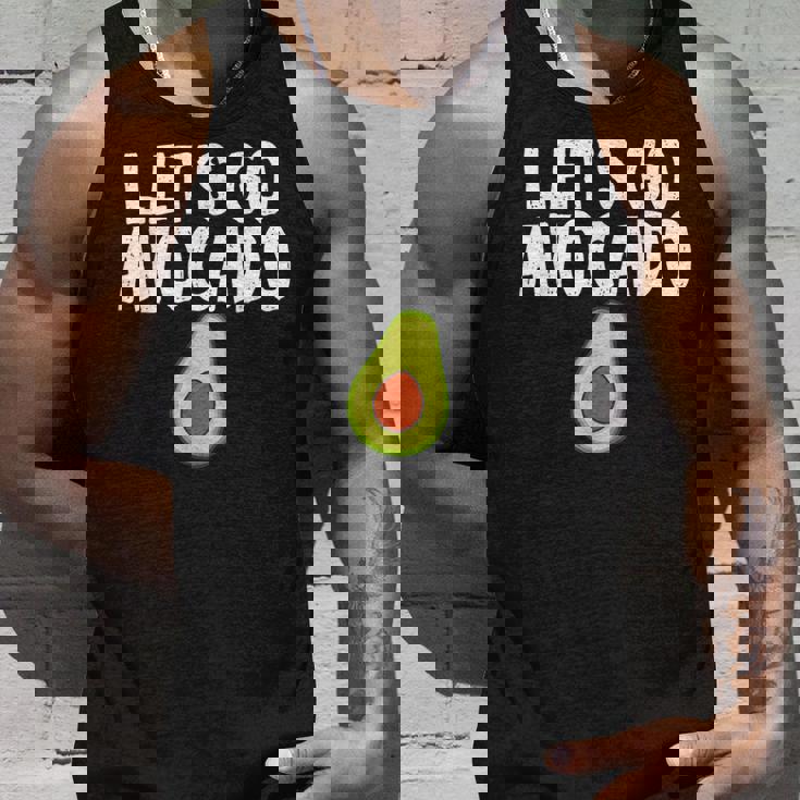 Let's Go アボカドユーモアジョーク ユニセックス アボカド中毒者 タンクトップ 彼への贈り物