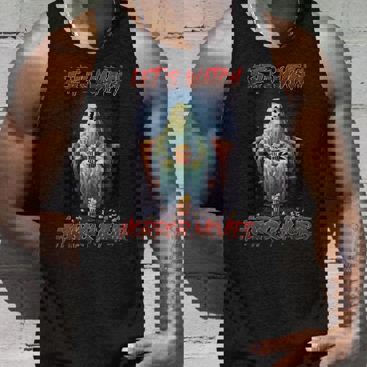 Let's Watch ホラー映画 おもしろハロウィンホラー映画 タンクトップ 彼への贈り物