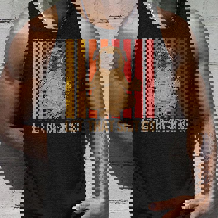 Let Thathit Go パグ ヨガ ヴィンテージデザイン タンクトップ 彼への贈り物