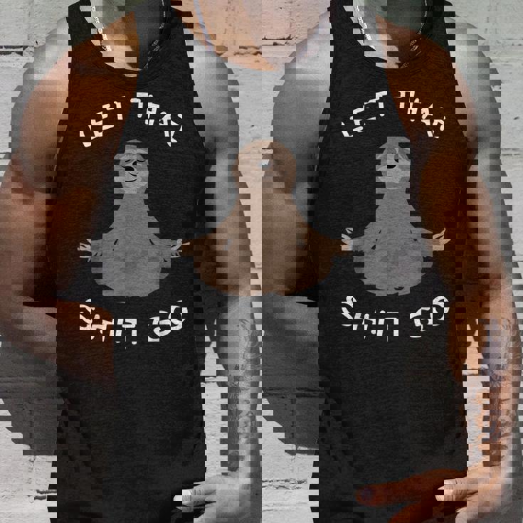 Let Thathit Go 面白い 瞑想 ナマケモノ ヨガ 陽気な タンクトップ 彼への贈り物