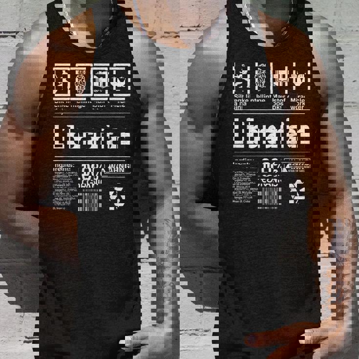 Librarian 面白い図書館ギフト タンクトップ 彼への贈り物