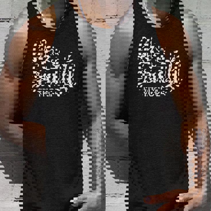 Life Is A Beautifultruggle インスピレーション モチベーション タンクトップ 彼への贈り物