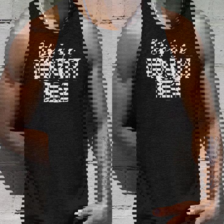 Life Is A Monkey Bike ゴリラバイク 漫画デザイン タンクトップ 彼への贈り物