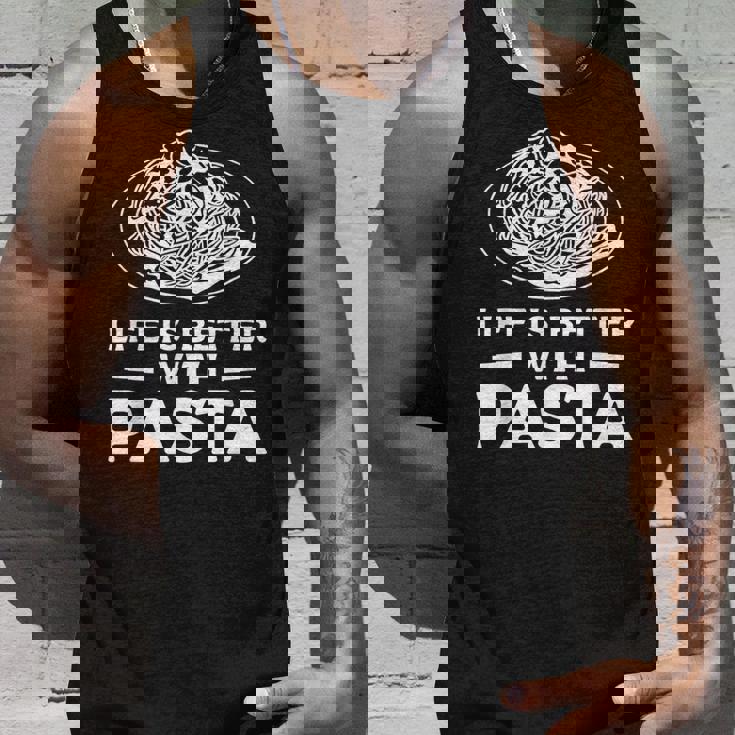 Life Is Better With パスタ スパゲッティ イタリア料理好き タンクトップ 彼への贈り物