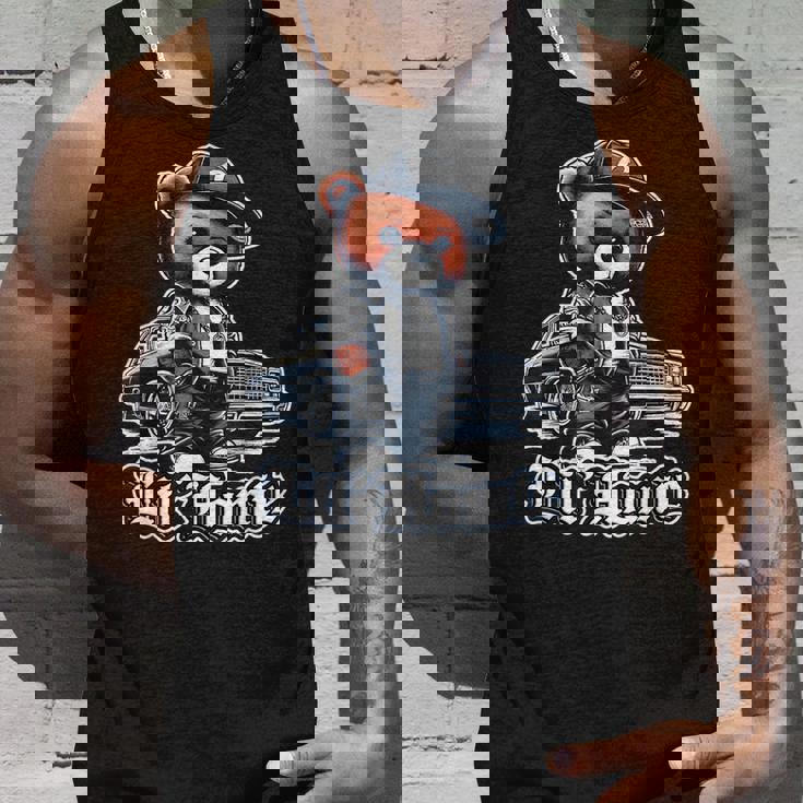 Lil Homie Lowrider かわいいテディベア ヒップホップ ローライダー チカーノ タンクトップ 彼への贈り物