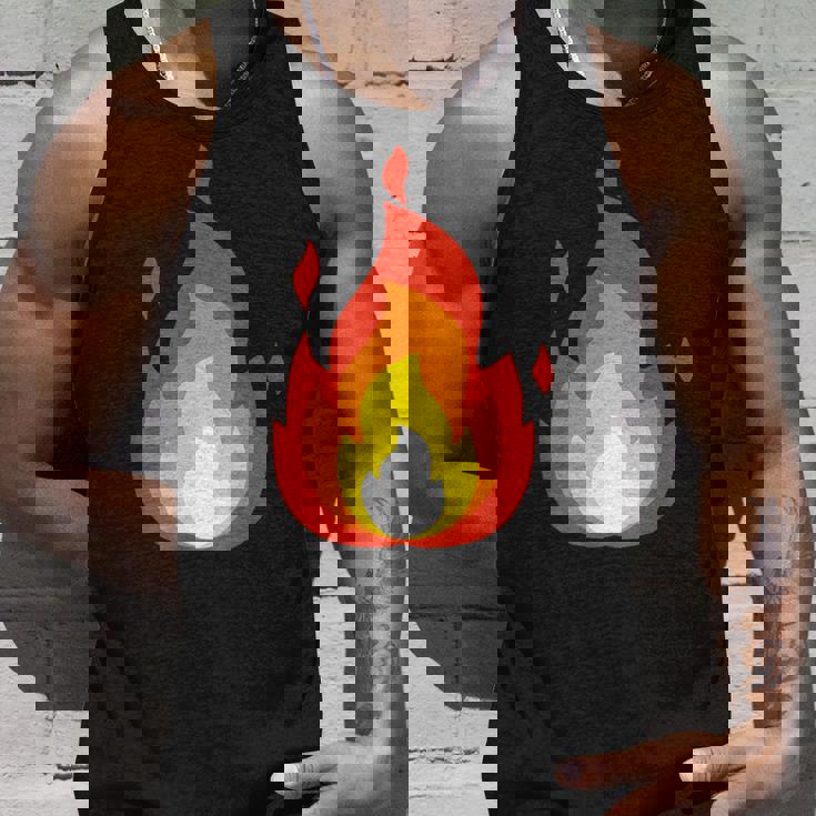 Lit Fire Flame ホットバーニングビーチパーティー タンクトップ 彼への贈り物