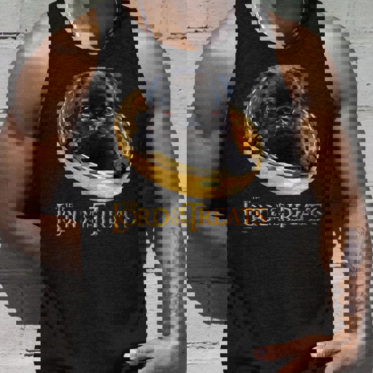 Lord Of The Treats 御馳走の主-クリスマスのための面白い黒いパグ犬 タンクトップ 彼への贈り物