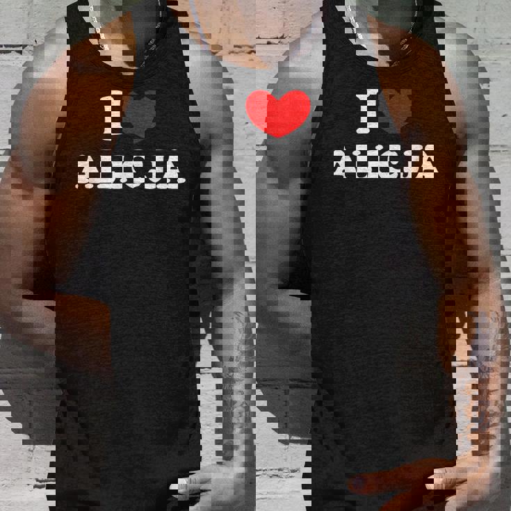 I Love Alicja 私は愛する Alicja タンクトップ 彼への贈り物