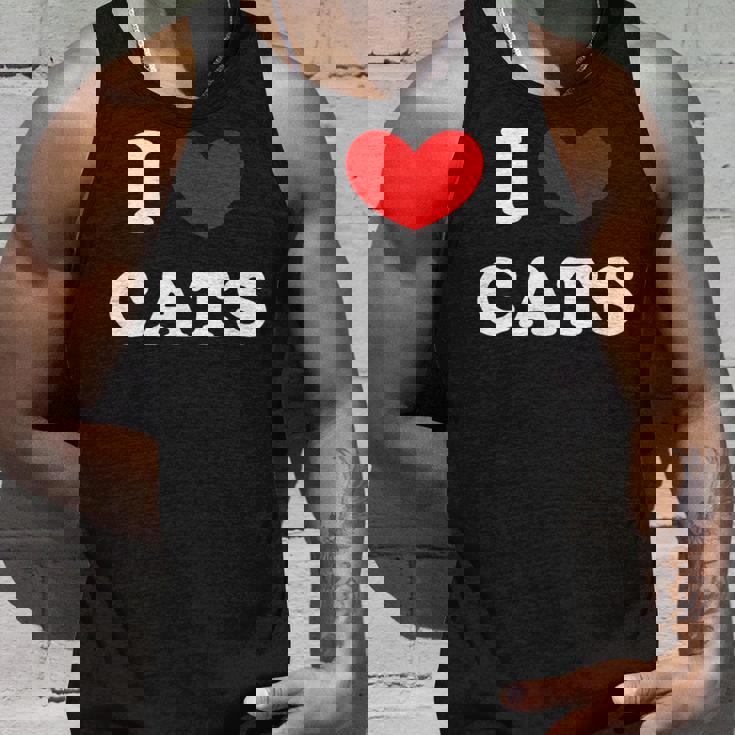 I Love Cats I Heart Cats タンクトップ 彼への贈り物