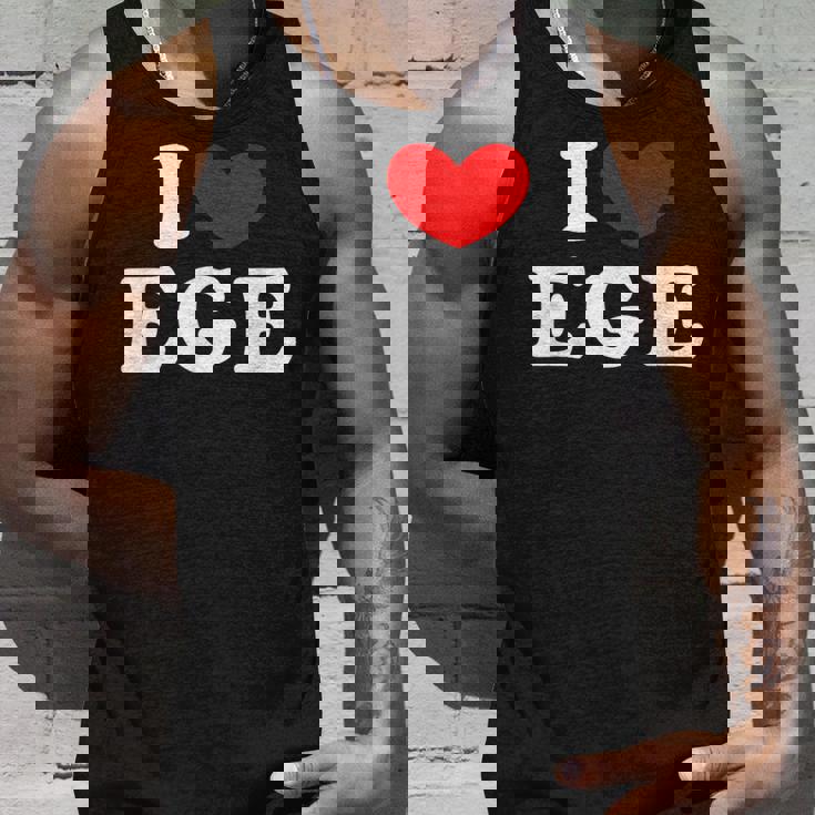 I Love Ege 私は愛する Ege タンクトップ 彼への贈り物