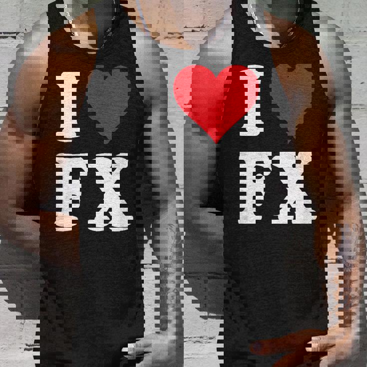 I Love Fx イニシャル I Heart FX 名前 F X タンクトップ 彼への贈り物