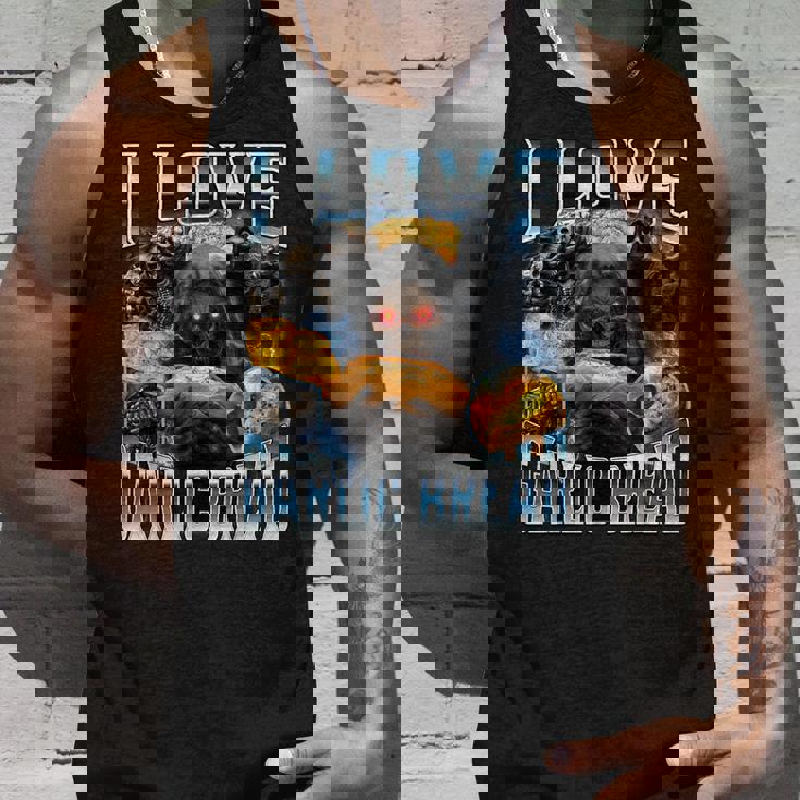 I Love Garlic Bread タンクトップ 彼への贈り物