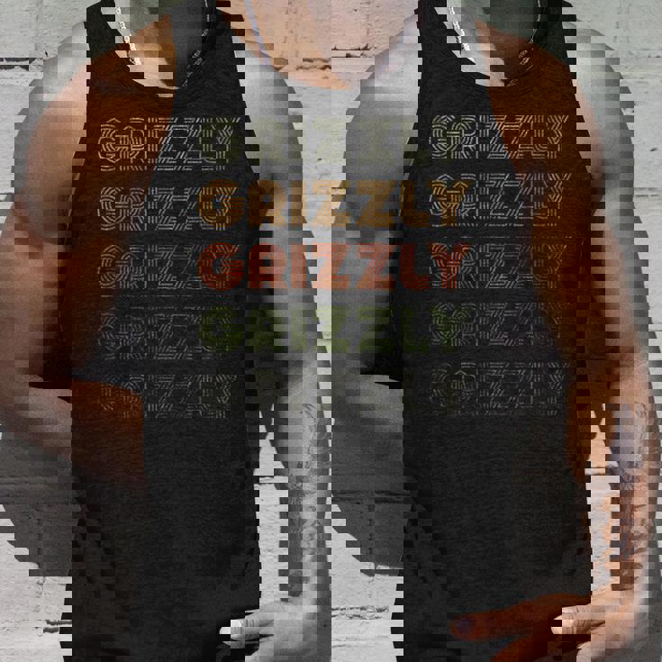 Love Heart Grizzly グランジ ビンテージスタイル ブラック グリズリー タンクトップ 彼への贈り物