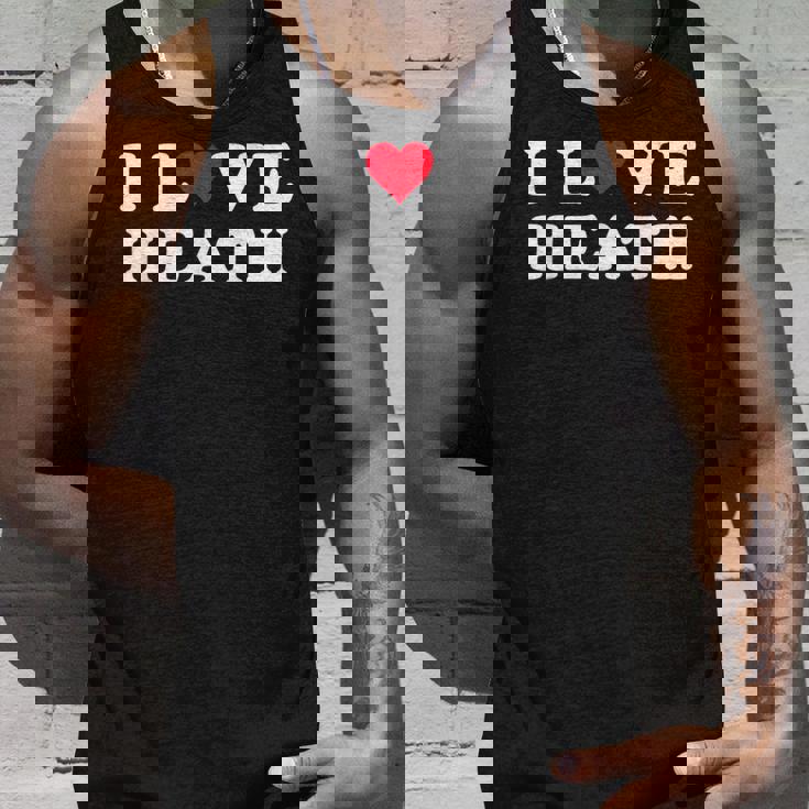 I Love Heath マッチング ガールフレンド&ボーイフレンド ヒースネーム タンクトップ 彼への贈り物