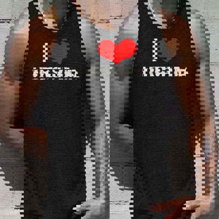 I Love Hiroshima 愛 ハート 広島 広島県 日本 お土産 かわいい おしゃれ タンクトップ 彼への贈り物