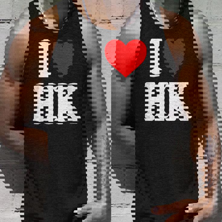 I Love Hk Heart Hong Kong タンクトップ 彼への贈り物