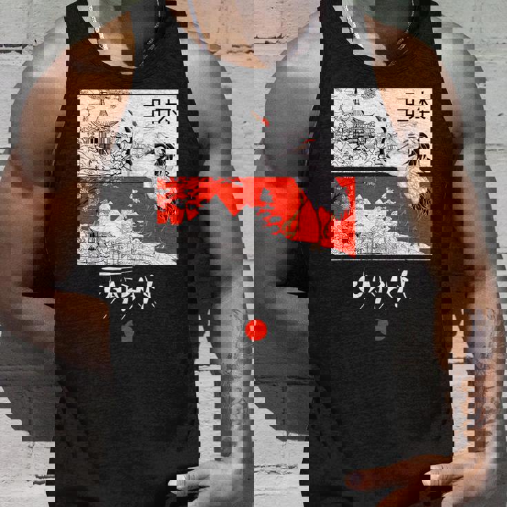 I Love Japan Culture Enjoy Cool Japan Red-Crowned Crane タンクトップ 彼への贈り物