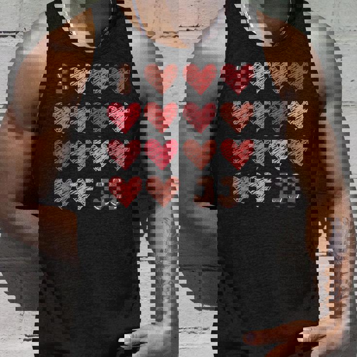 I Love Jj シャツ ハート グルービー パーソナライズ Jj タンクトップ 彼への贈り物