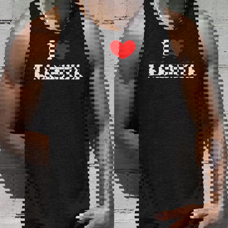 I Love Kaniya 私は愛する Kaniya タンクトップ 彼への贈り物