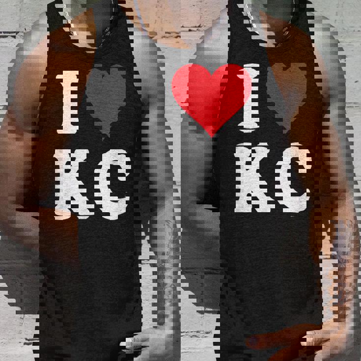 I Love Kc Initials I Heart KC First Last Name K C タンクトップ 彼への贈り物