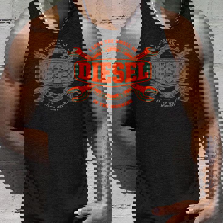 I Love Themell Of Diesel 車 メカニックオートサービスマン タンクトップ 彼への贈り物