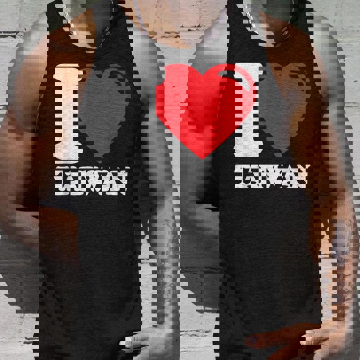 I Love Taiwan 台北国旗 ハートトラベル 台湾製品 タンクトップ 彼への贈り物