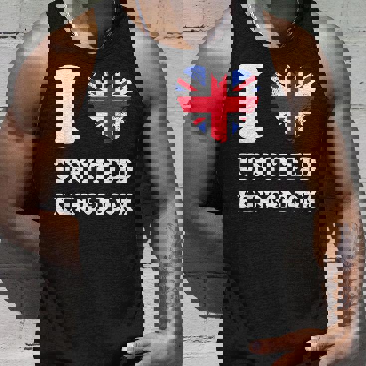 I Love United Kingdom ハートフラッグ イギリス Uk グレートブリテン タンクトップ 彼への贈り物