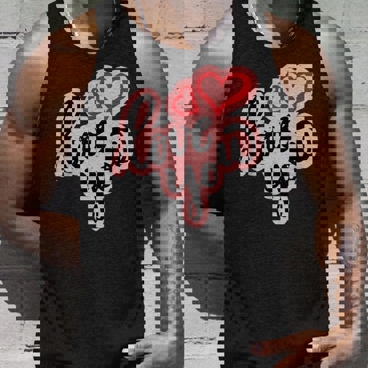 Love You Heart バレンタインデー 好きな人 パートナー 愛 タンクトップ 彼への贈り物