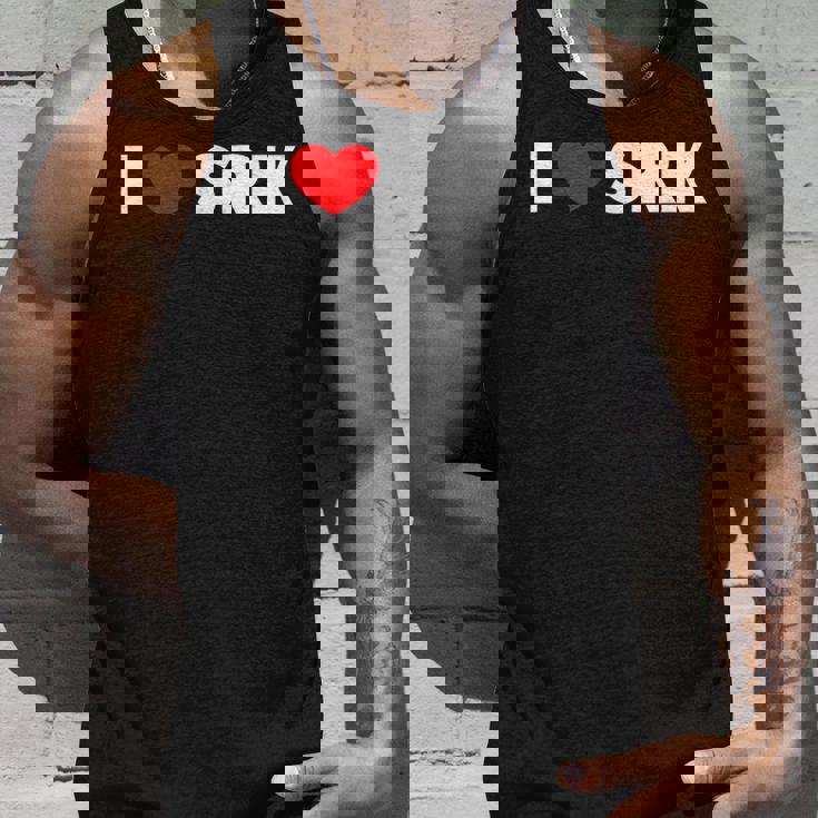 I Love ハートrk タンクトップ 彼への贈り物