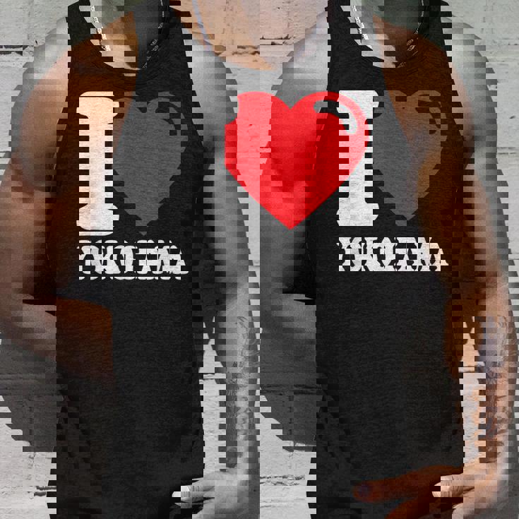 I Love 横浜市 日本文化 美しい日本 横浜大好き タンクトップ 彼への贈り物