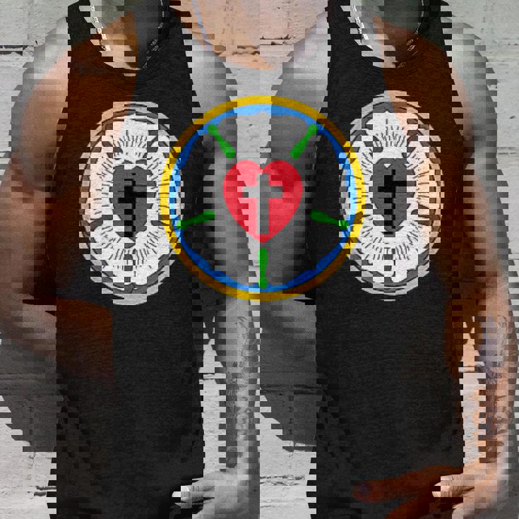 Lutheran Church Luther Roseeal ロゴ エンブレム タンクトップ 彼への贈り物