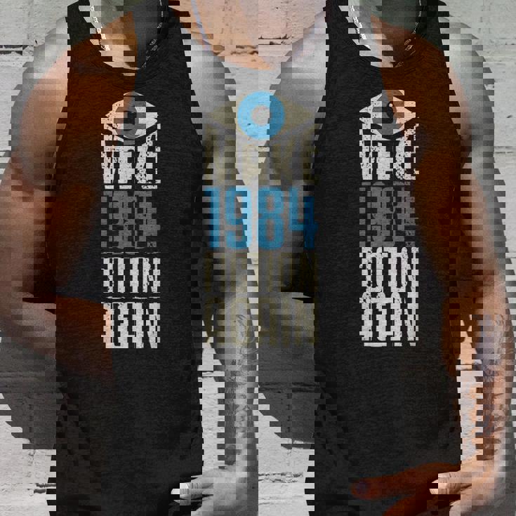 Make 1984 Fiction Again Libertarian Big Brother。 タンクトップ 彼への贈り物