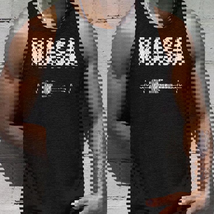 Masa ギター ハートビート 音楽 ギタリスト レトロ ヴィンテージ タンクトップ 彼への贈り物