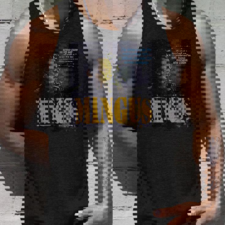 Mingus Jazz Wisdom Bassist ミュージシャン タンクトップ 彼への贈り物