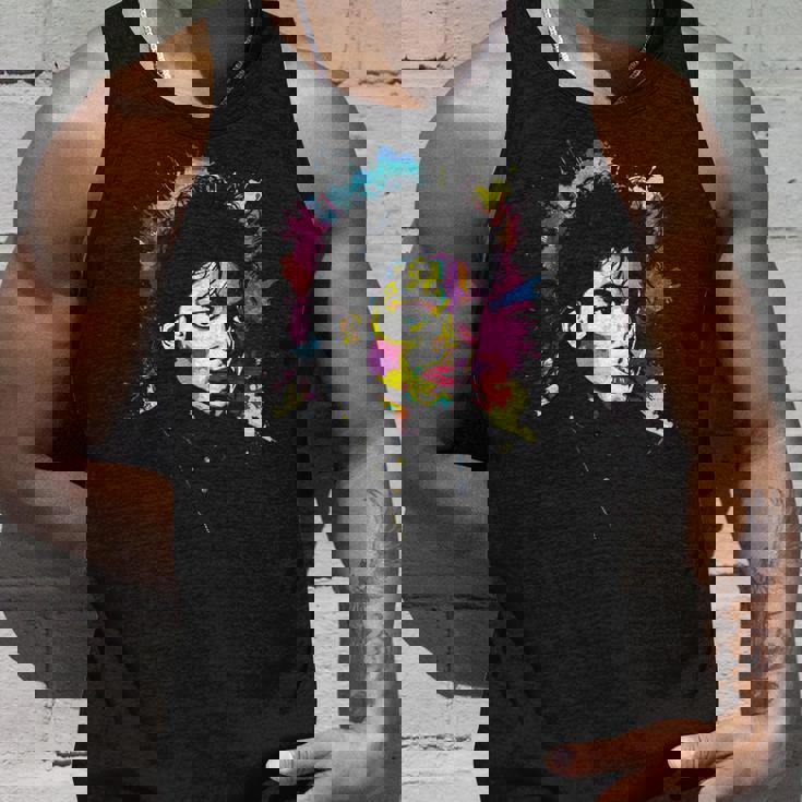 Mj Bad World 白黒スプラッター タンクトップ 彼への贈り物