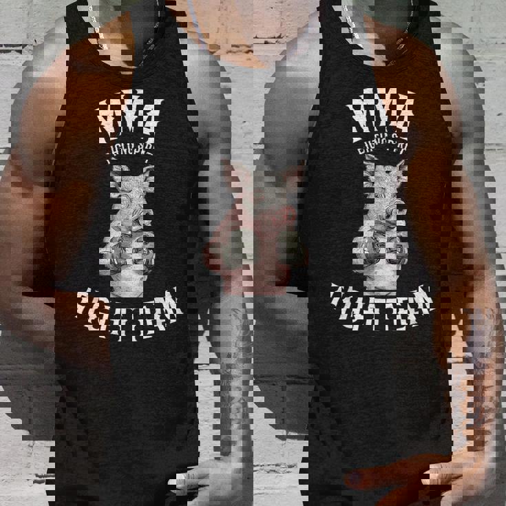 Mmaファイトチーム 面白い総合格闘技の豚 タンクトップ 彼への贈り物